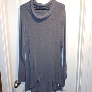 Cuddl Duds Charcoal Cowl Neck Tunic